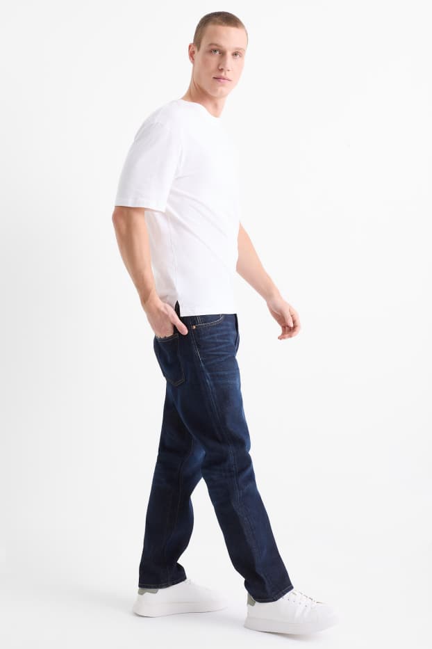 Pánské - Regular jeans - džíny - tmavomodré