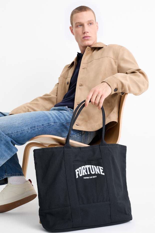 Heren - Grote shopper - donkerblauw
