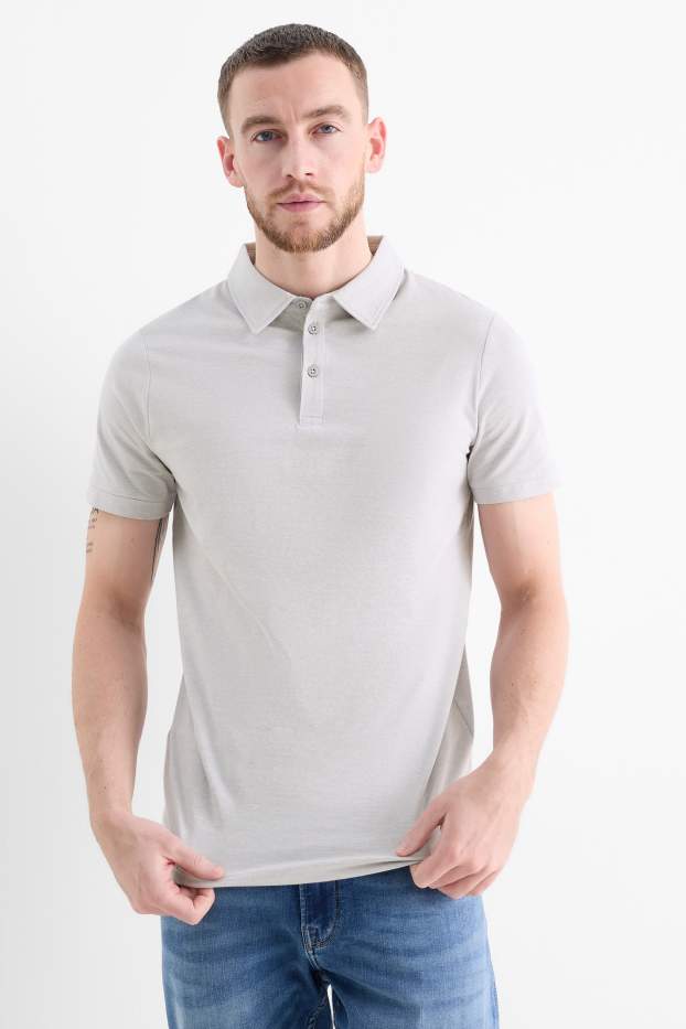 Herren - Poloshirt - Flex - grau