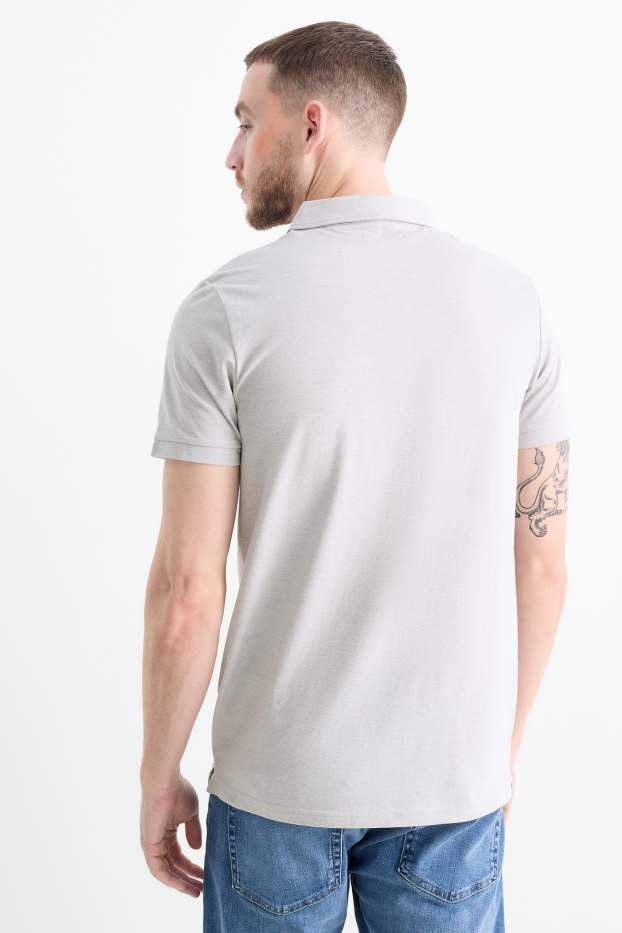 Herren - Poloshirt - Flex - grau