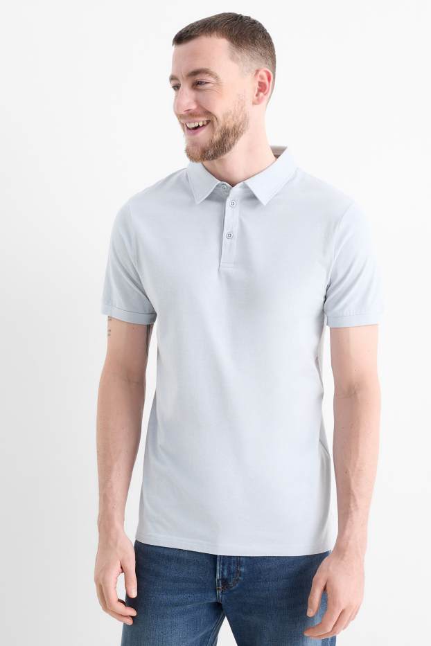 Herren - Poloshirt - Flex - hellblau