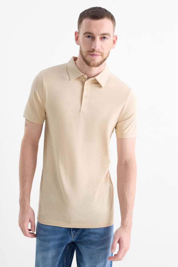 Herren - Poloshirt - Flex - beige