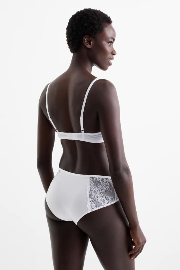 Dona - Calces hipster - blanc trencat