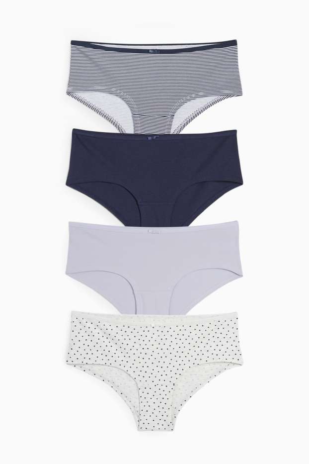 Women - Multipack of 4 - bikinis - dark blue / gray