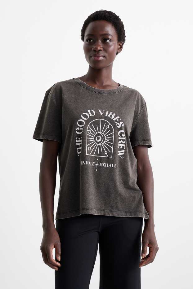 Dames - Sportshirt - donkergrijs