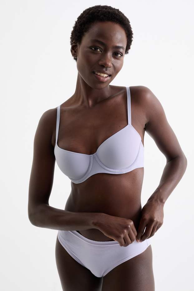 Women - Underwire bra - DEMI - padded - LYCRA® - light violet