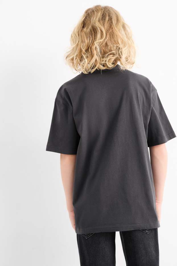 Kinderen: jongens - Skate - T-shirt - zwart