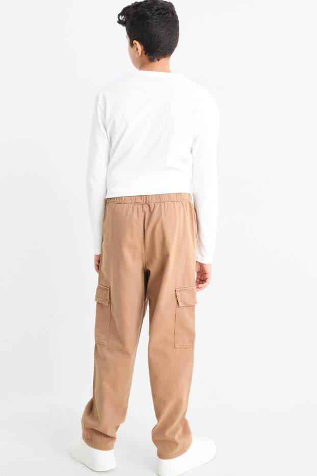 Copii - Băieți - Pantaloni cargo - maro