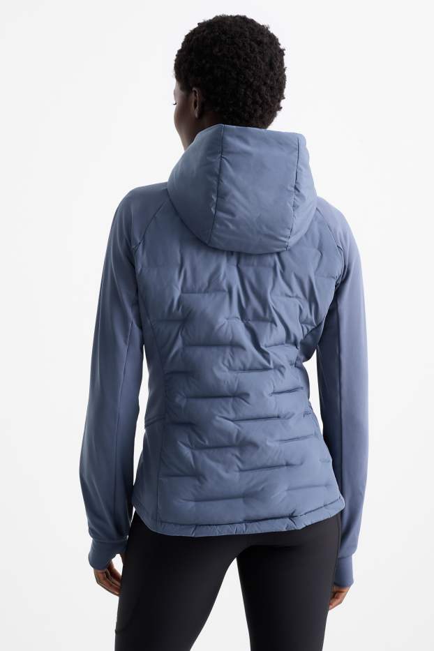 Donna - Giacca termica tecnica con cappuccio - blu scuro