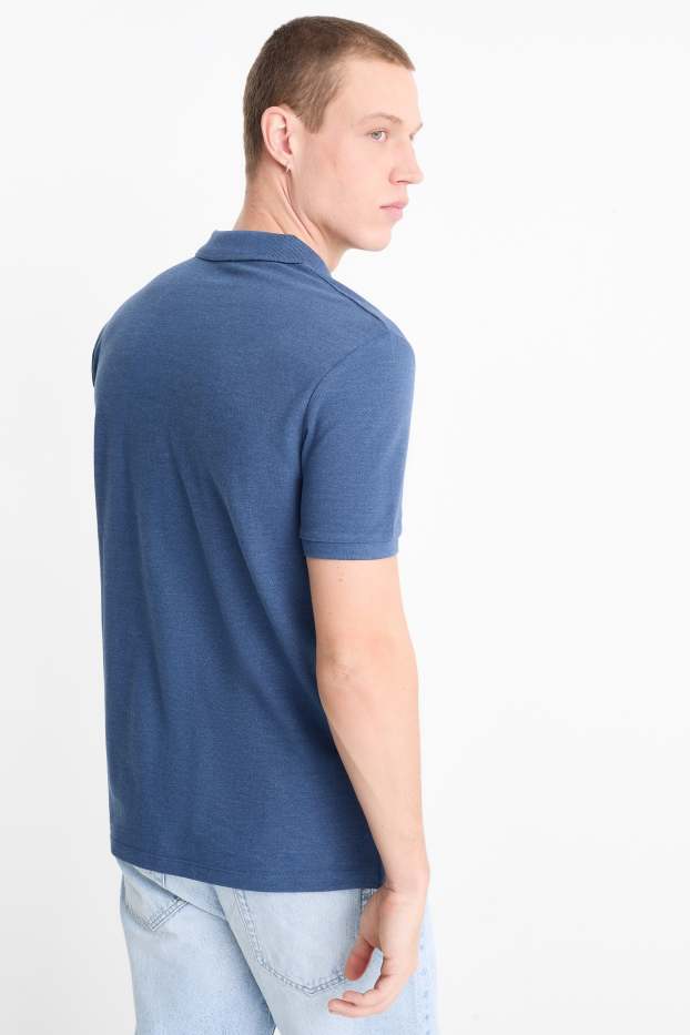 Bărbați - Tricou polo - albastru