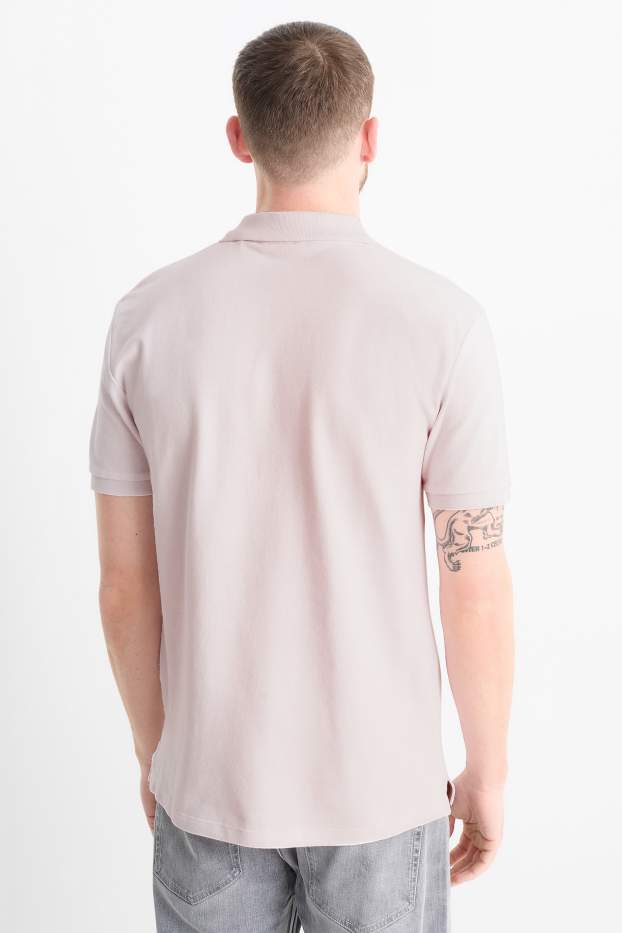 Herren - Poloshirt - rosa