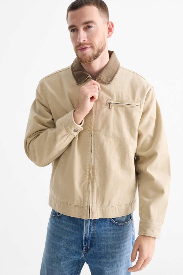 Heren - Jas - licht beige
