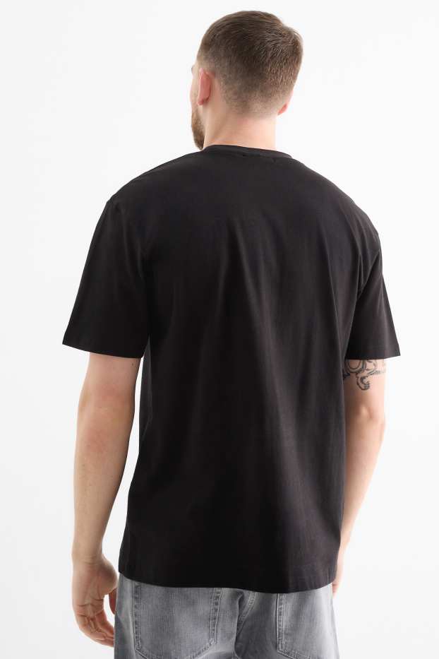 Hommes - T-shirt - relaxed fit - noir