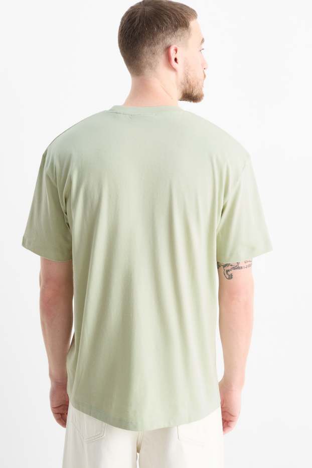 Men - T-shirt - relaxed fit - mint green