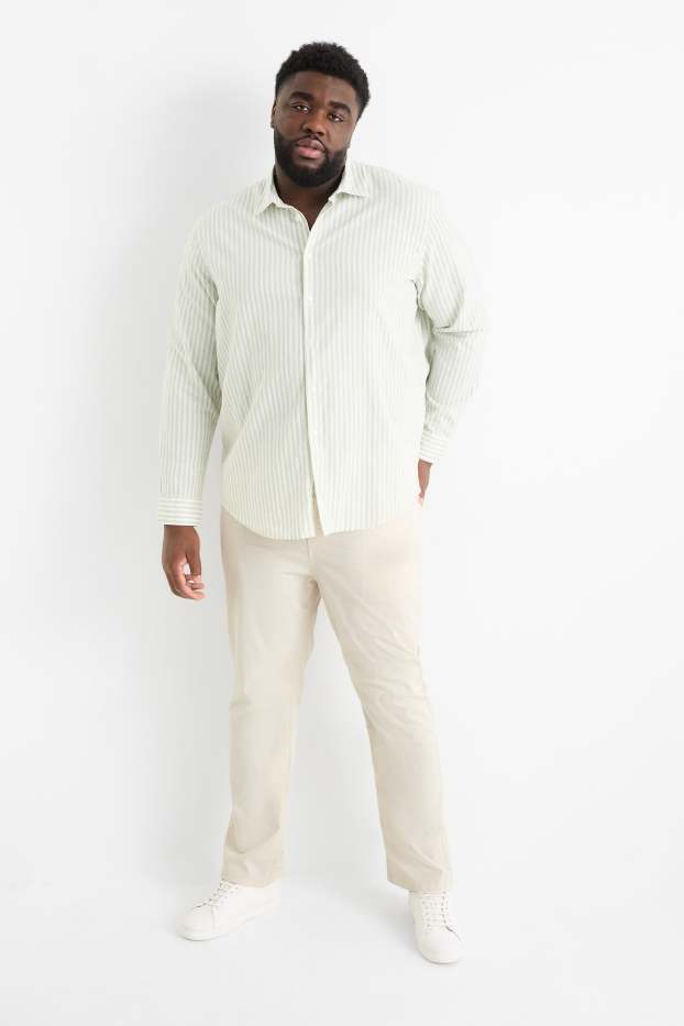 Hommes - Pantalon - regular fit - beige clair