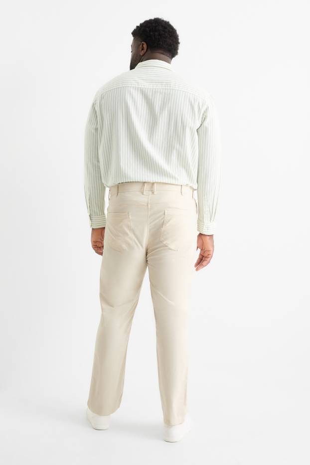 Hommes - Pantalon - regular fit - beige clair