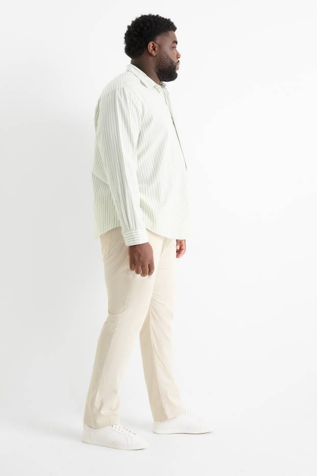 Hommes - Pantalon - regular fit - beige clair