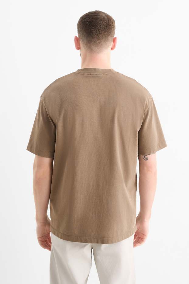 Home - Samarreta de màniga curta - relaxed fit - marró