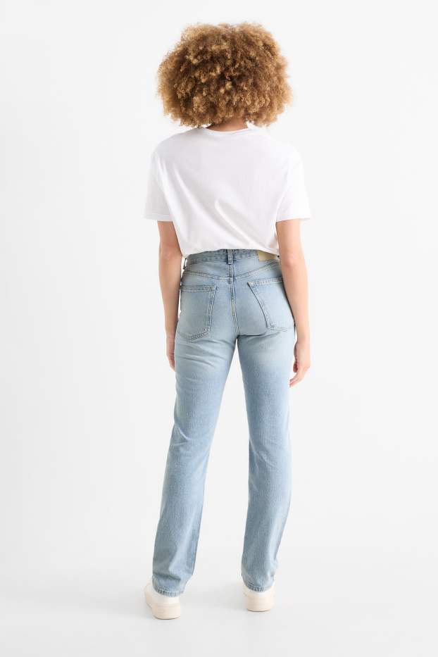 Femmes - Vintage straight jean - mid waist - LYCRA® - jean bleu clair
