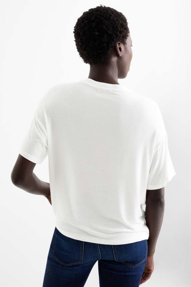 Femmes - T-shirt - blanc crème