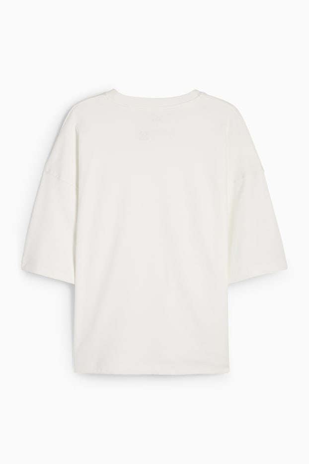 Donna - T-shirt basic - oversize - bianco