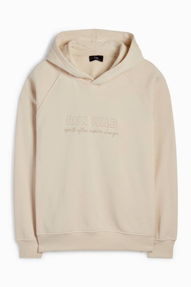 Hommes - Sweat à capuche - beige clair
