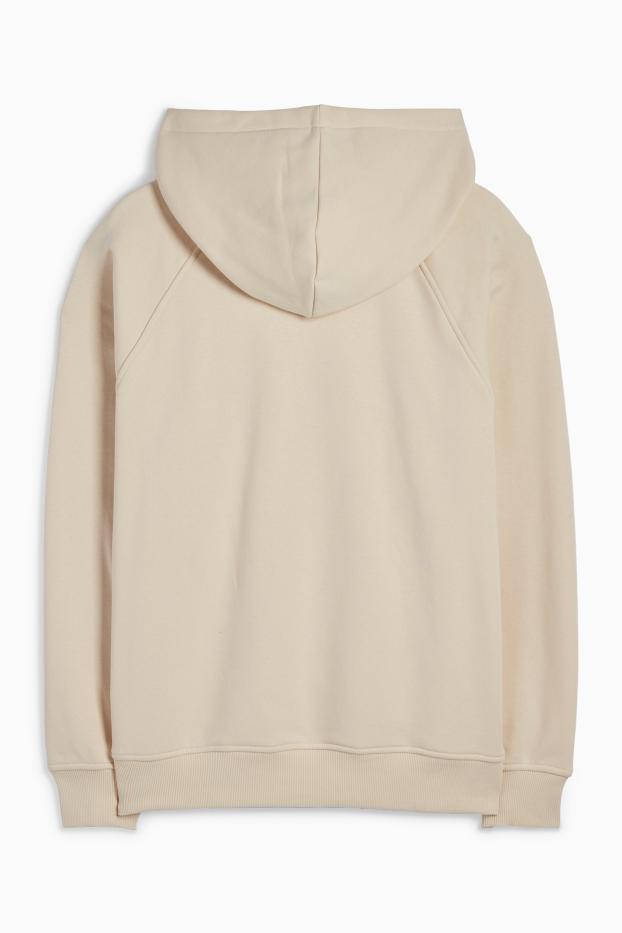 Hommes - Sweat à capuche - beige clair