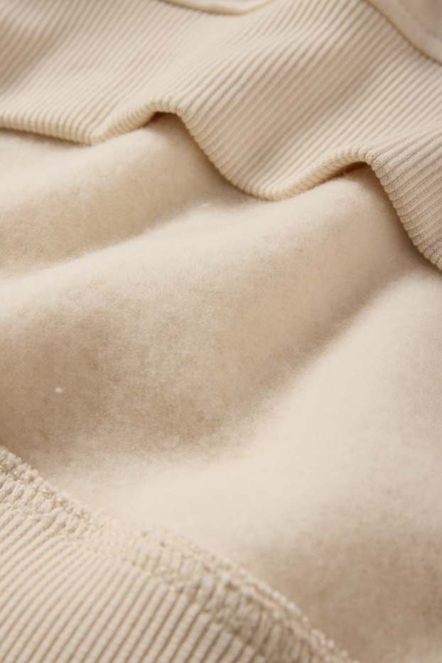 Hommes - Sweat à capuche - beige clair