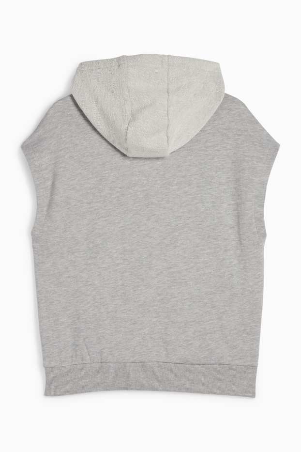 Children Boys - New York - sleeveless hoodie - light gray-melange