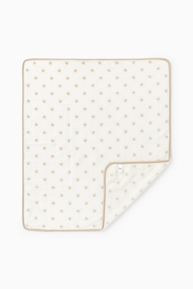 Unisex - Little star - baby blanket - 100 x 85 cm - beige