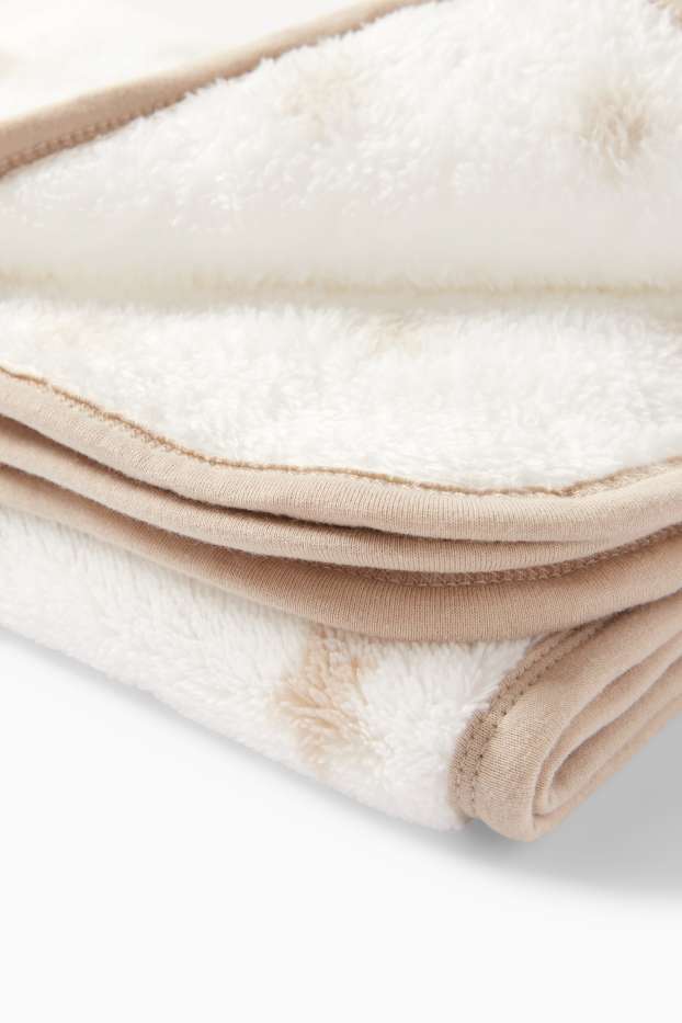Unisex - Little star - baby blanket - 100 x 85 cm - beige
