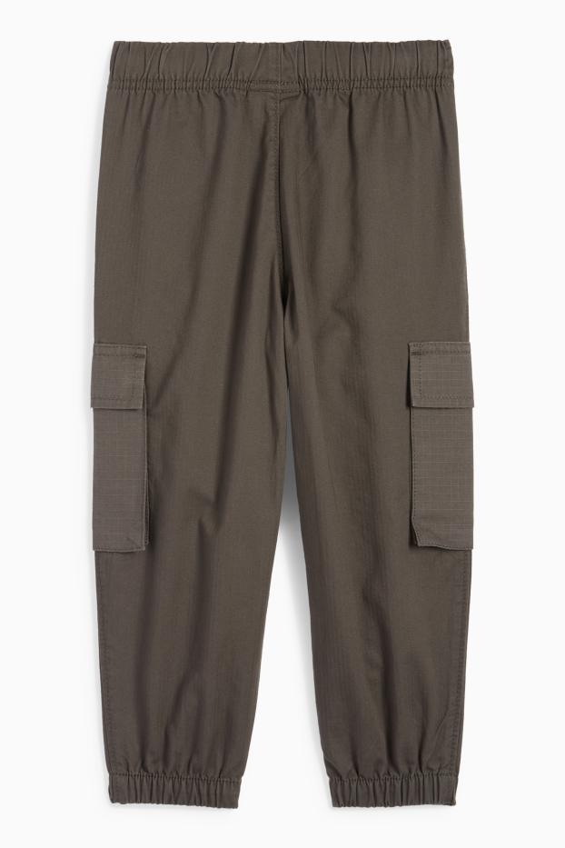 Kinderen: jongens - Cargobroek - donkergrijs