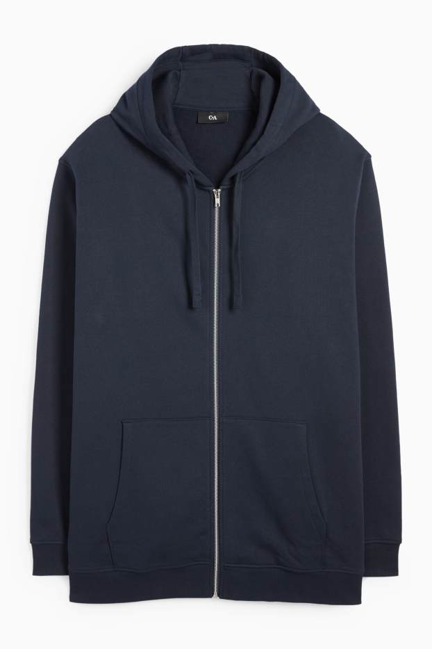 Herren - Sweatjacke mit Kapuze - dunkelblau