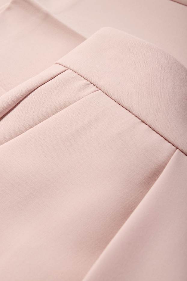 Femmes - Pantalon de bureau - high waist - cigarette fit - rose