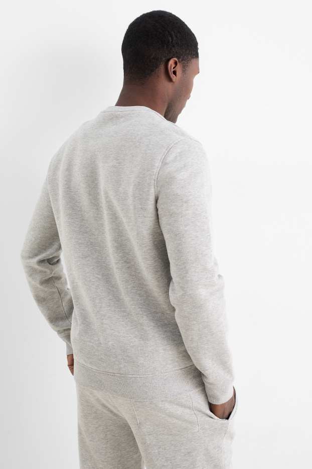 Hommes - Sweat - gris clair chiné