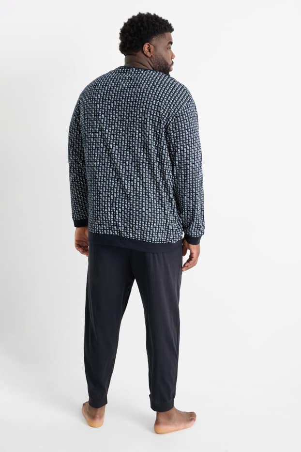 Home - Pijama - blau fosc