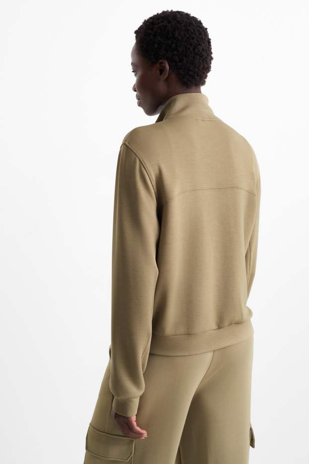 Mujer - Sudadera funcional con cremallera - caqui