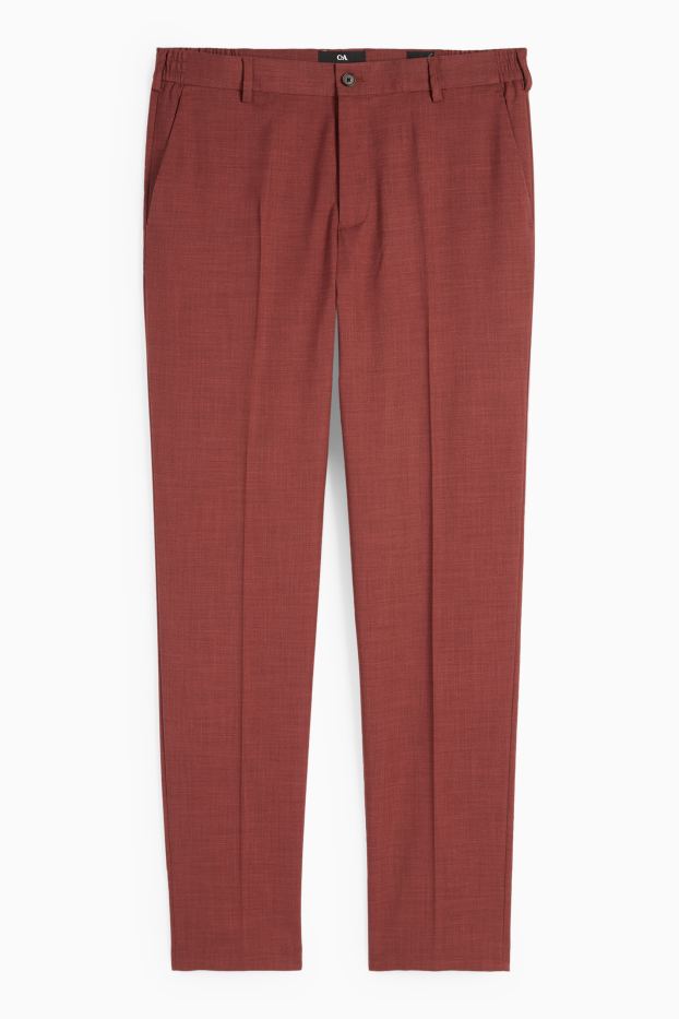 Uomo - Pantaloni business - regular fit - Flex - ruggine