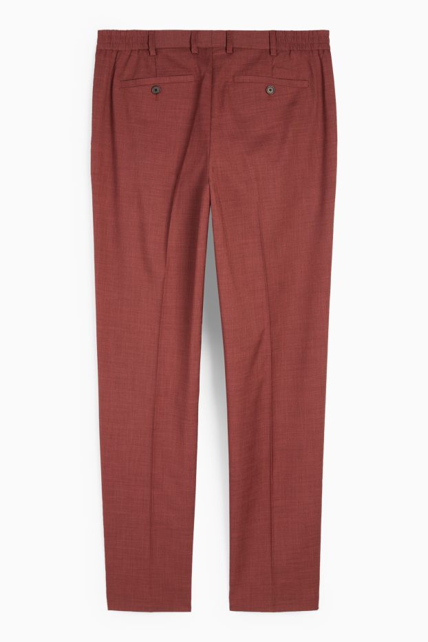 Uomo - Pantaloni business - regular fit - Flex - ruggine