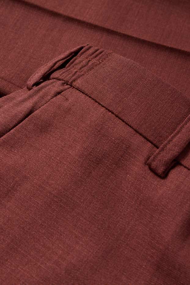 Uomo - Pantaloni business - regular fit - Flex - ruggine