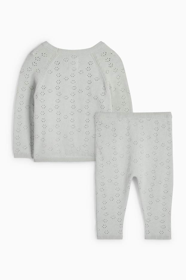 Neonate - Completo per neonati - 2 pezzi - grigio chiaro
