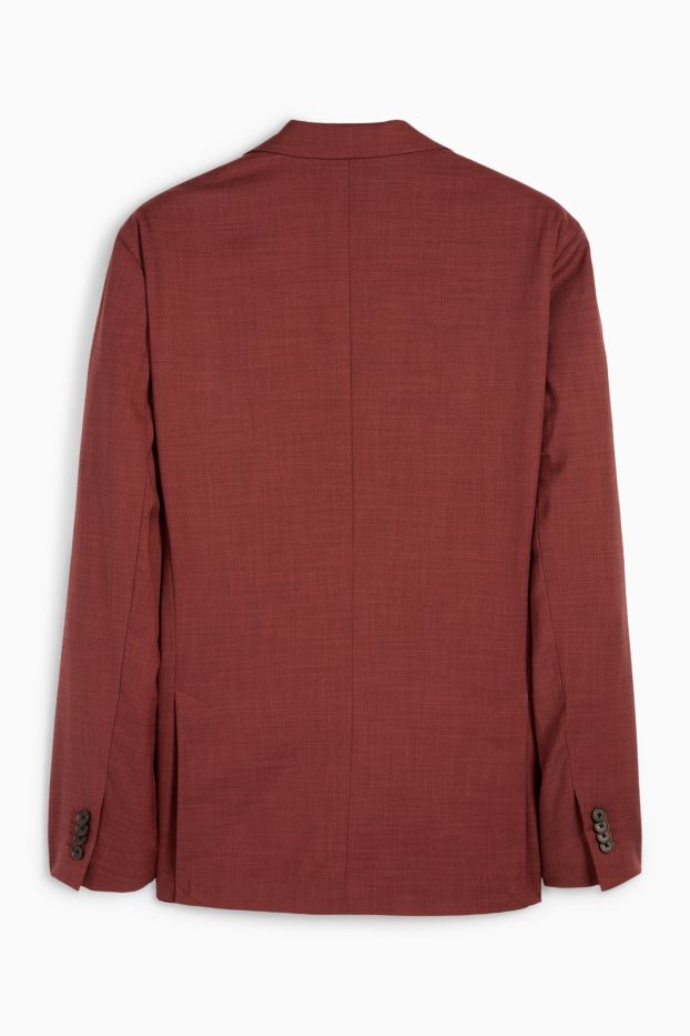 Men - Mix & match tailored jacket - regular fit - Flex - dark red