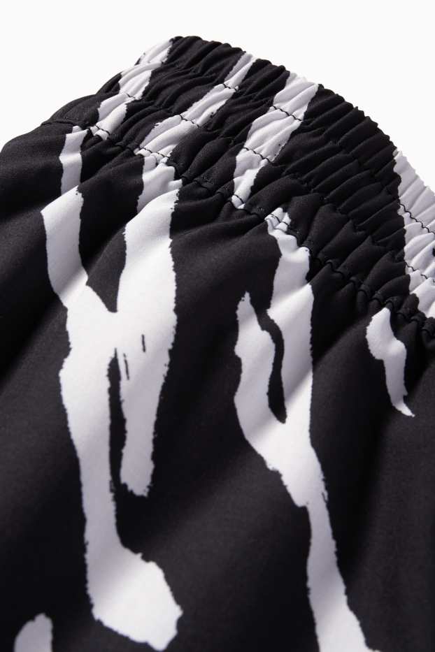 Femei - Șort de baie - LYCRA® - cu model - negru / alb