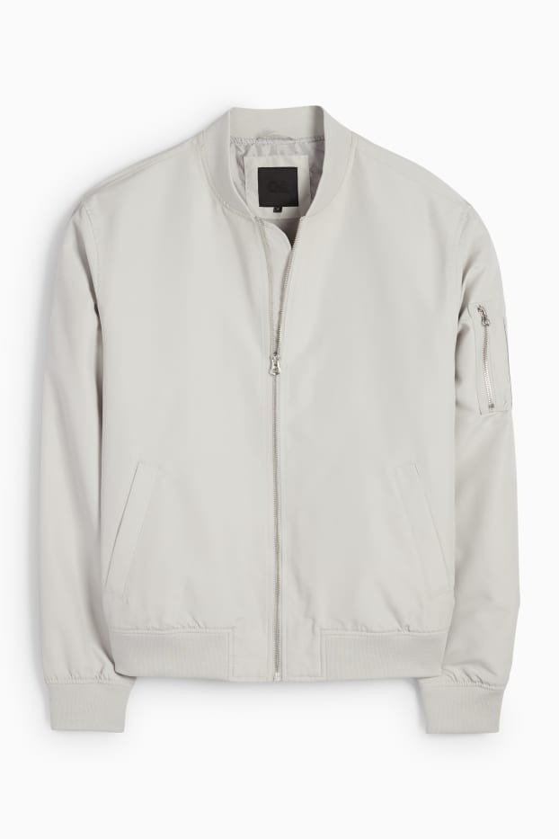 Men - Bomber jacket - light gray