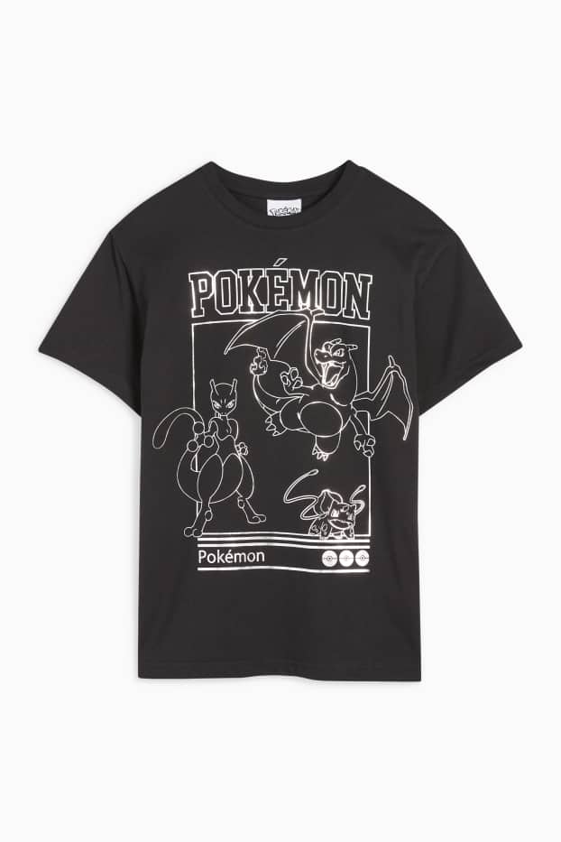 Children Boys - Pokémon - short sleeve T-shirt - black