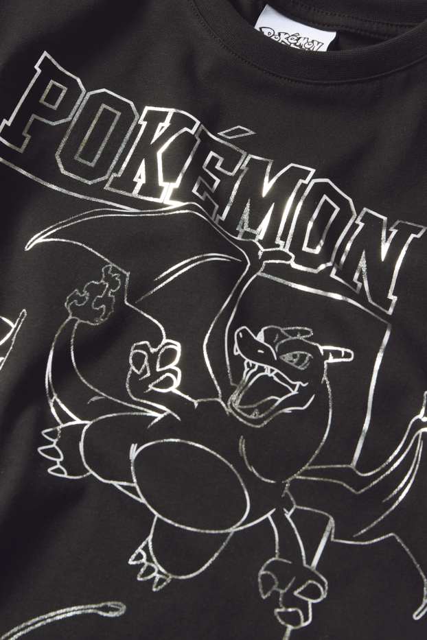Children Boys - Pokémon - short sleeve T-shirt - black