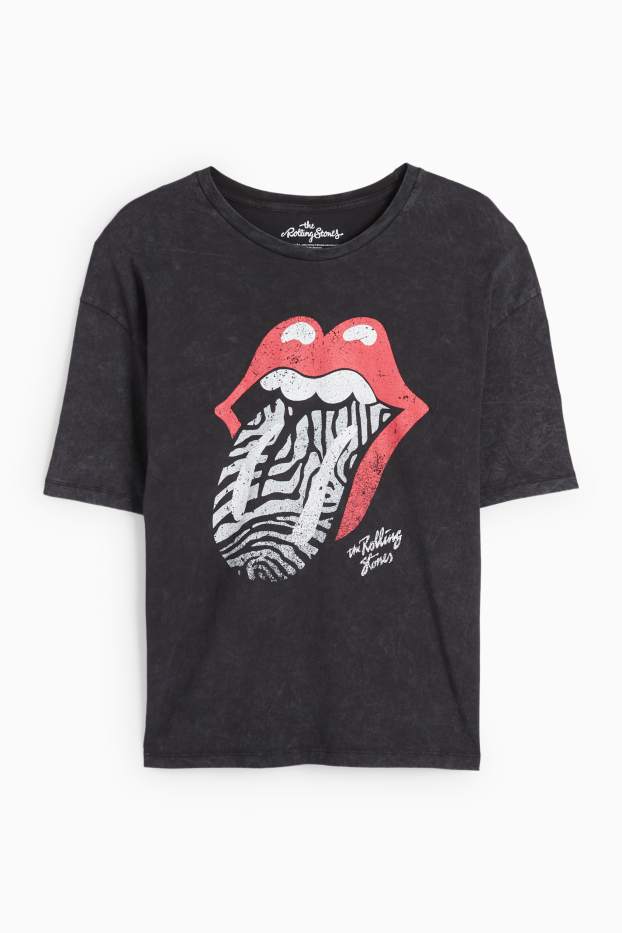 Damen - T-Shirt - Rolling Stones - anthrazit