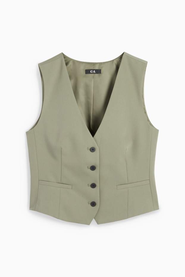 Dona - Armilla formal - regular fit - verd fosc