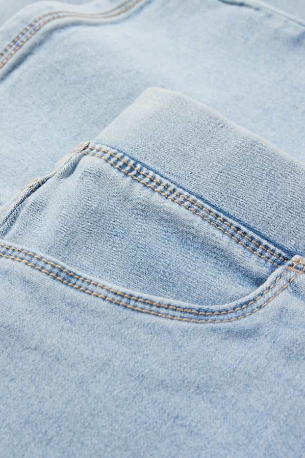 Kinderen: meisjes - Flared jegging jeans - jeanslichtblauw