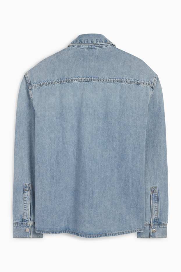 Herren - Jeanshemd - Relaxed Fit - Kent - helljeansblau